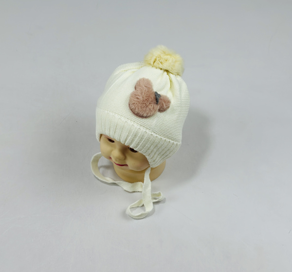 Шапка малютка арт.1026 (молочный)